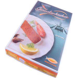 Doos met 20 garnalenkroketten