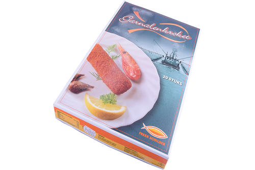 Doos met 20 garnalenkroketten
