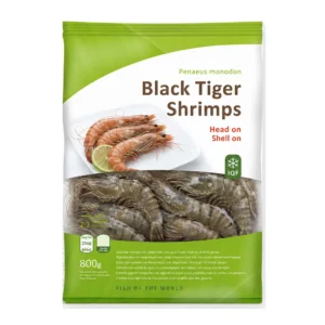 Zak Black Tiger garnalen HOSO met kop en schaal